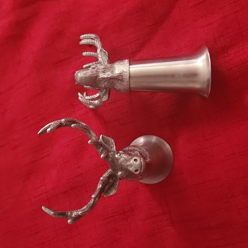 Set of elk shot glasses